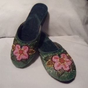 Women's Indian beaded slippers